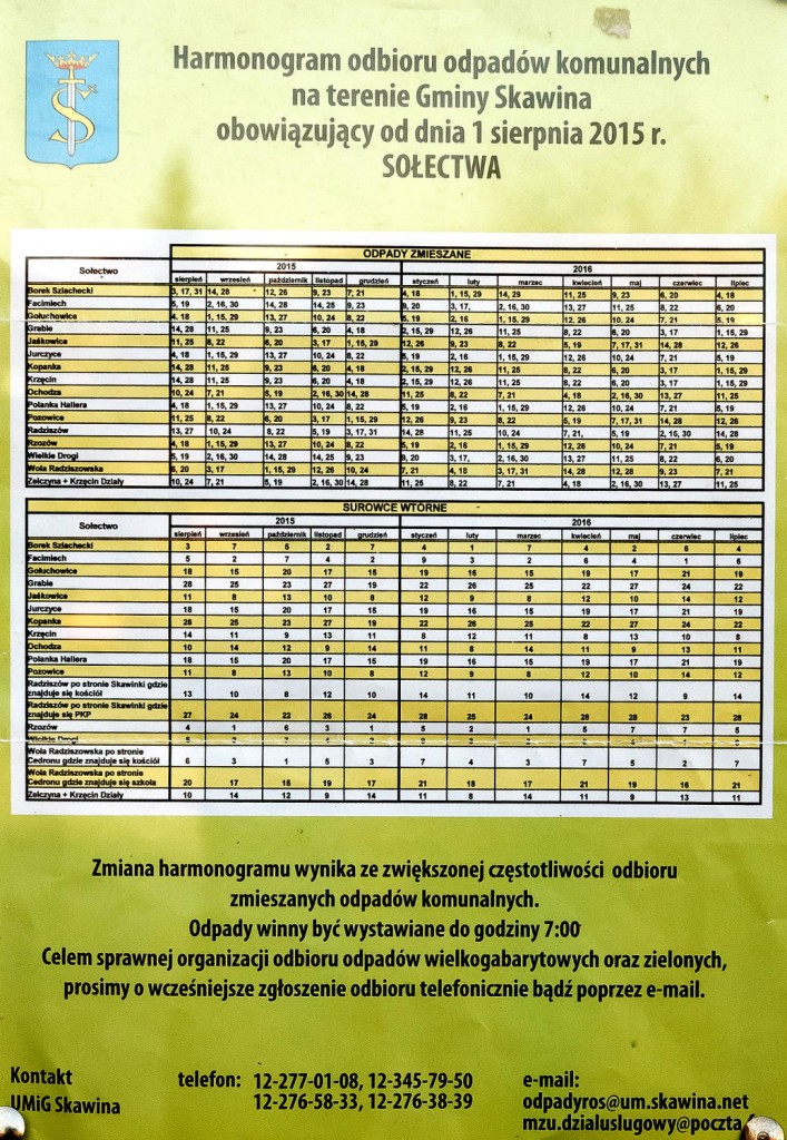 20151108 harmonogram wywozu smieci