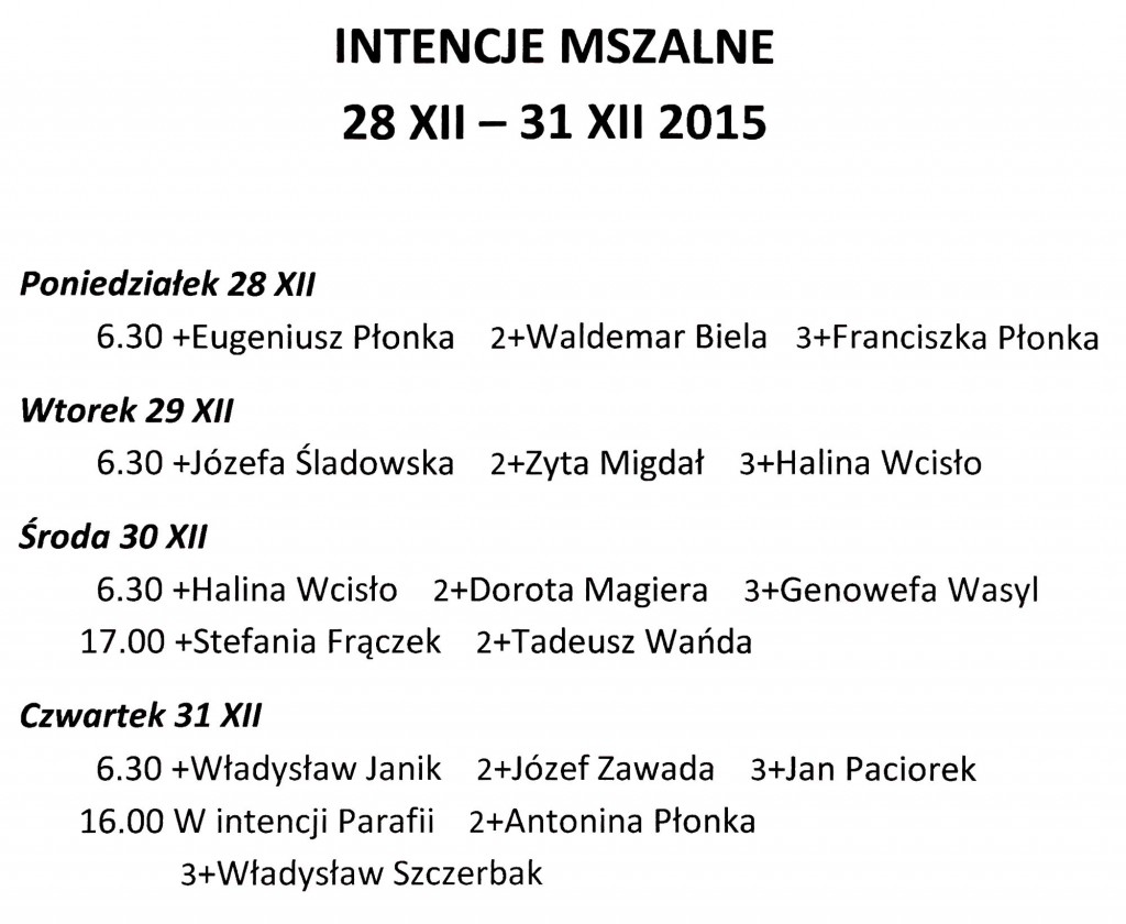 20151225 intencje mszalne