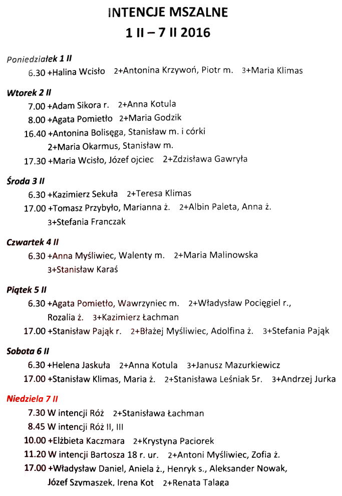 20160131 intencje mszalne