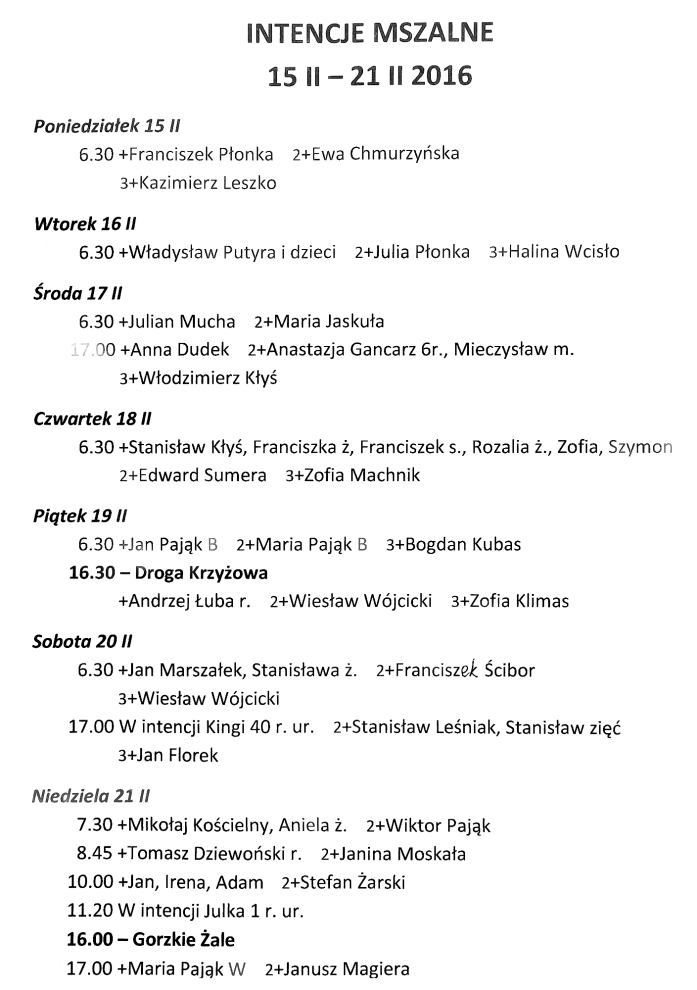 20160214 intencje mszalne