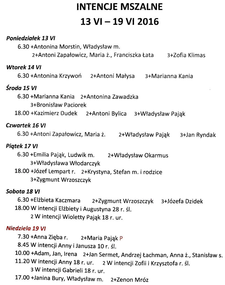 20160612 intencje mszalne