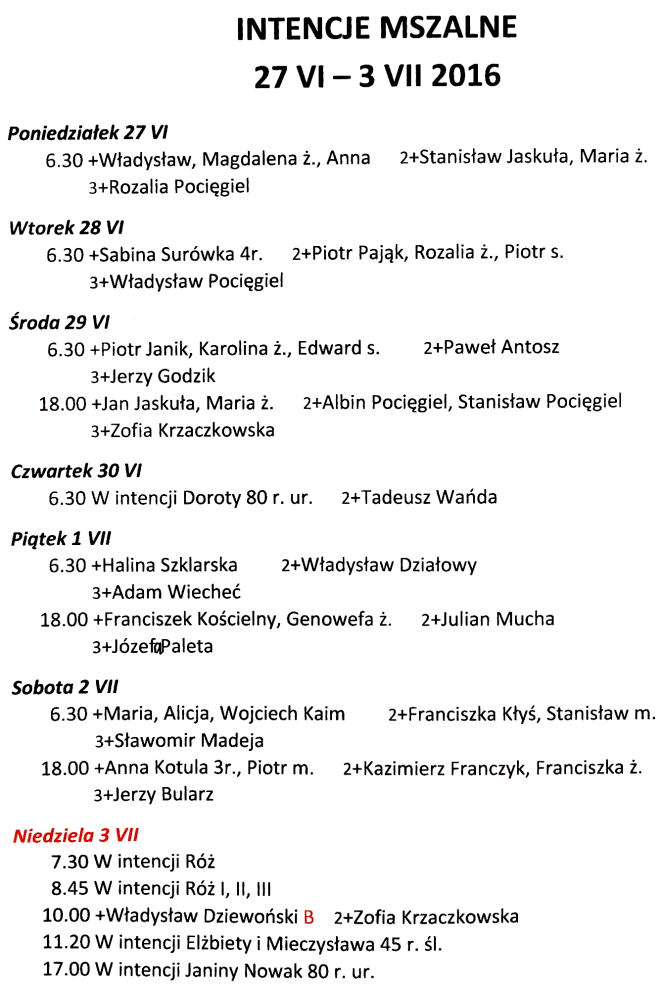20160626 intencje mszalne