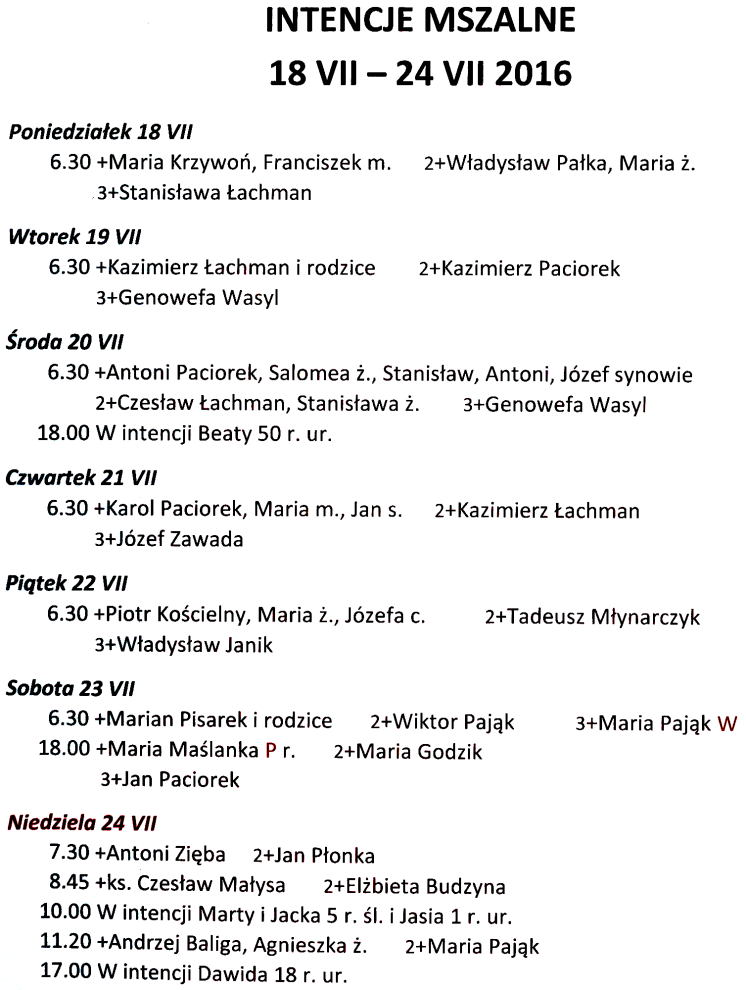 20160717 intencje mszalne