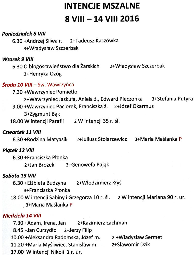 20160807 intencje mszalne